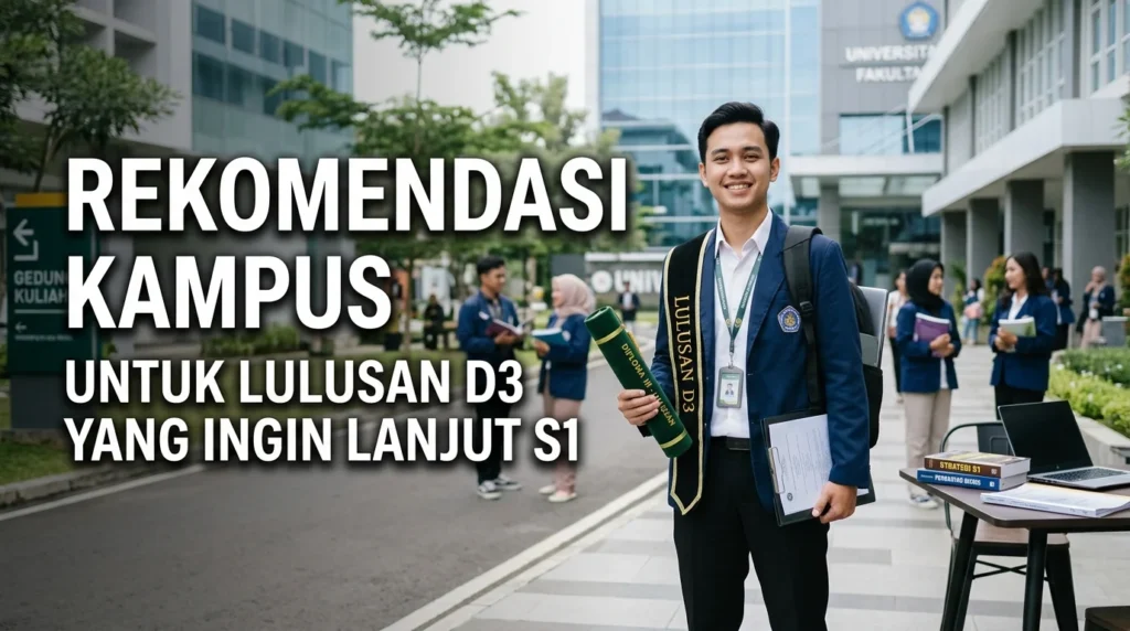 Rekomendasi kampus untuk lulusan D3 yang ingin lanjut S1